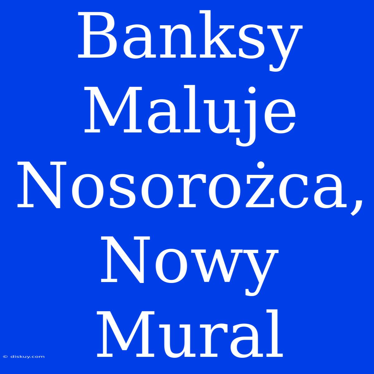 Banksy Maluje Nosorożca, Nowy Mural