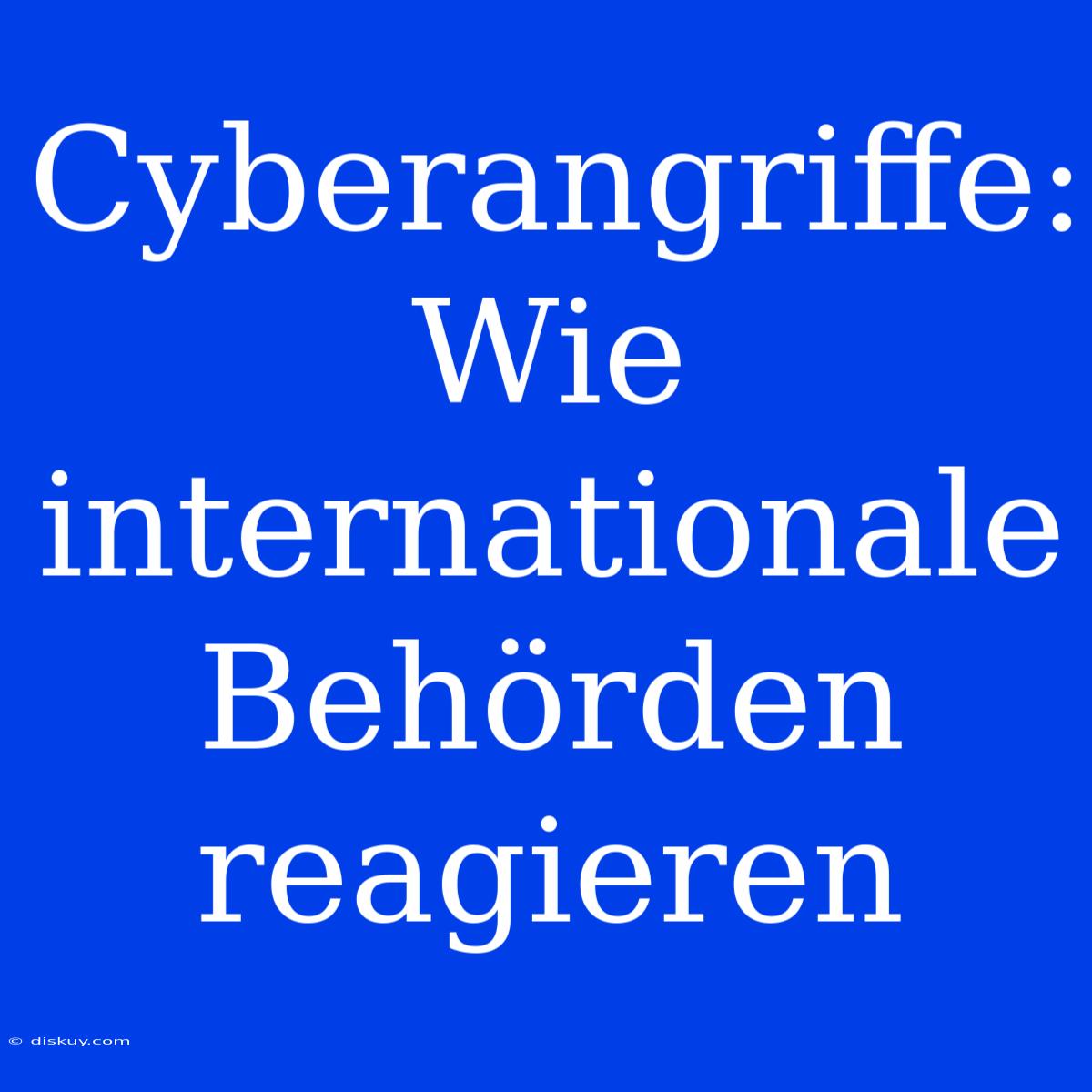 Cyberangriffe: Wie Internationale Behörden Reagieren