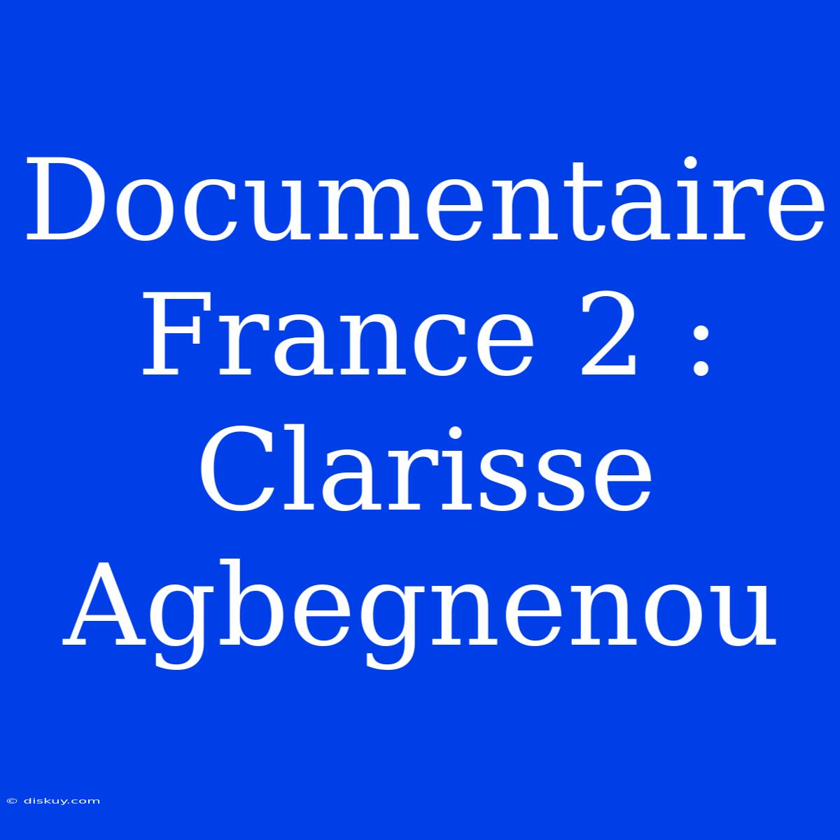 Documentaire France 2 : Clarisse Agbegnenou