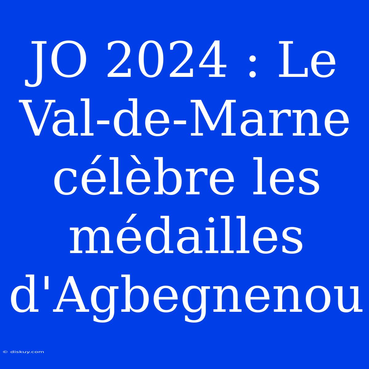 JO 2024 : Le Val-de-Marne Célèbre Les Médailles D'Agbegnenou