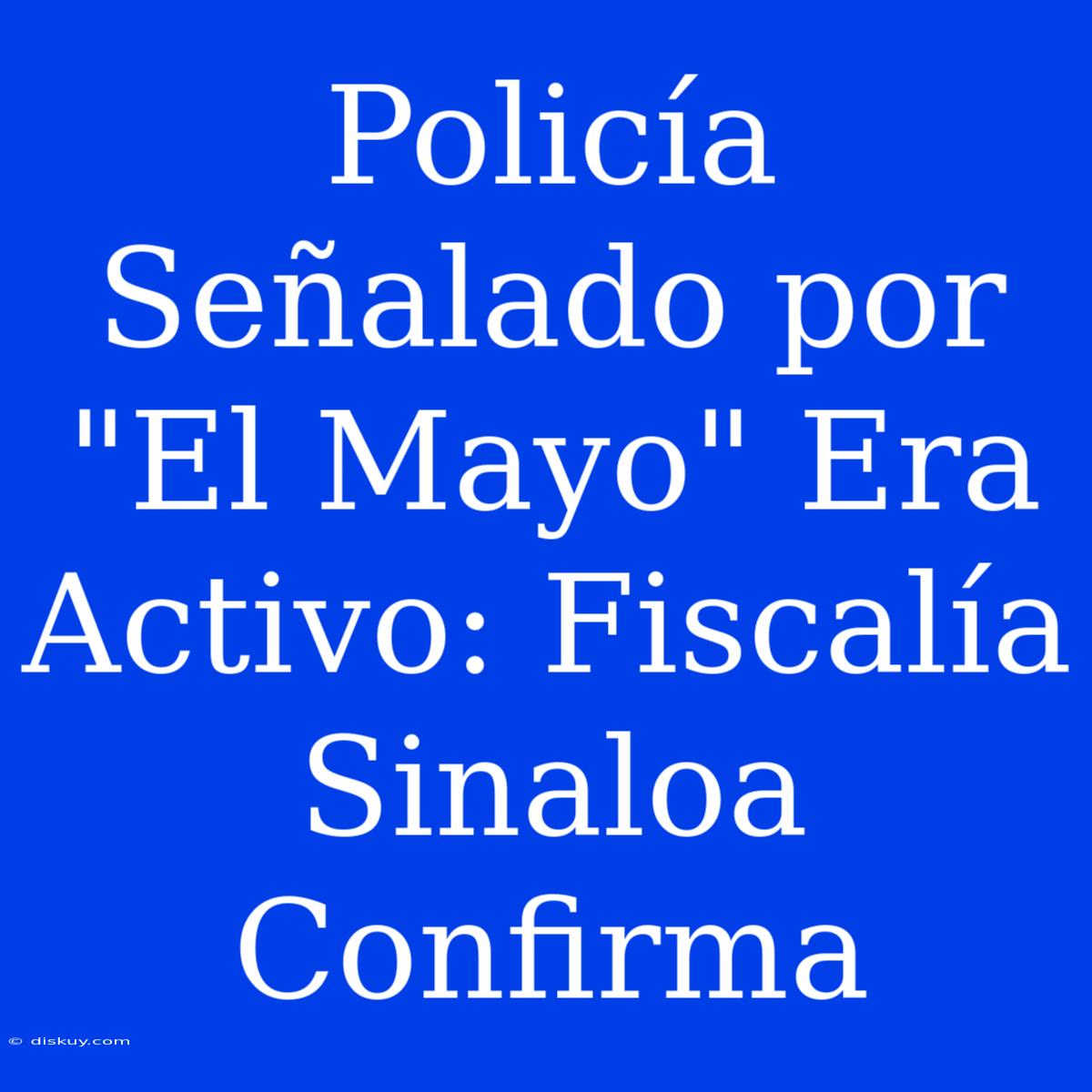 Policía Señalado Por 