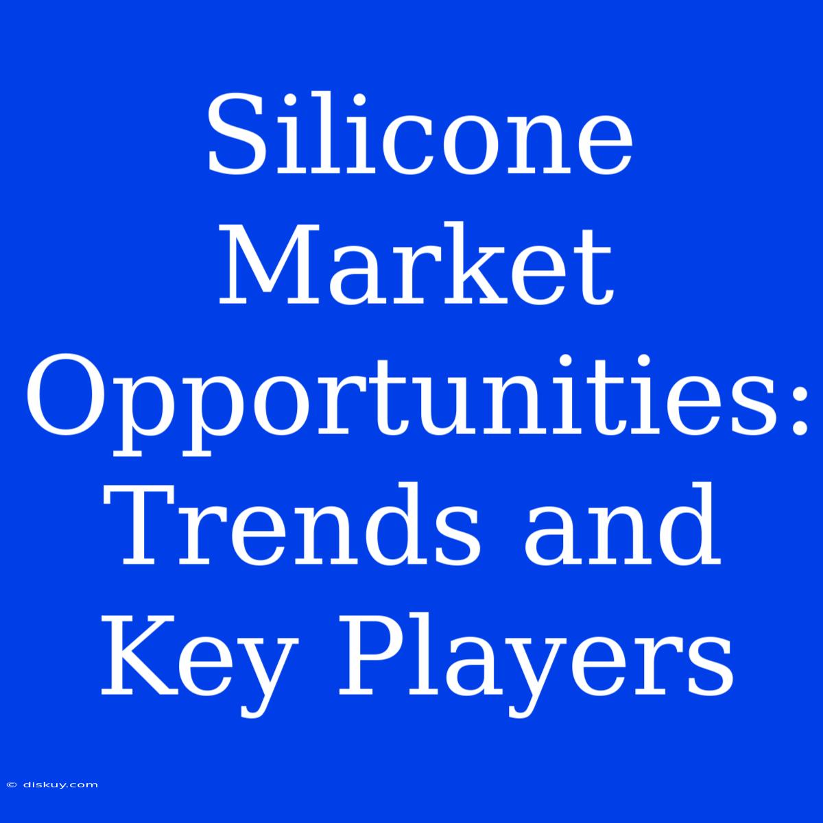 Silicone Market Opportunities: Trends And Key Players