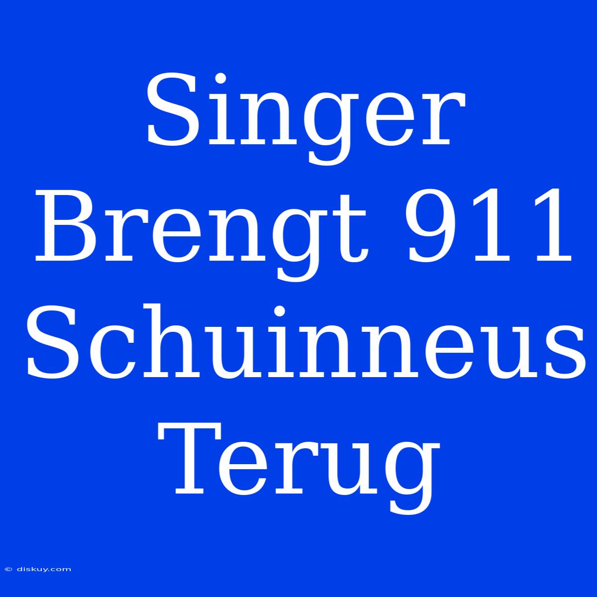 Singer Brengt 911 Schuinneus Terug