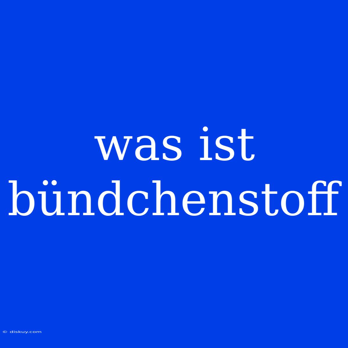 Was Ist Bündchenstoff