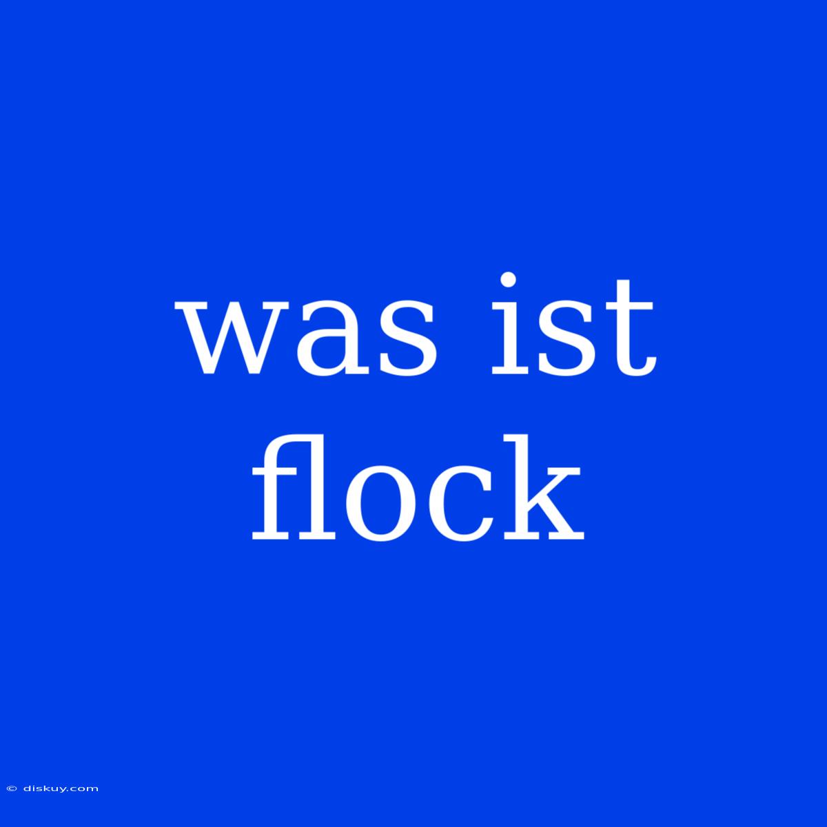 Was Ist Flock