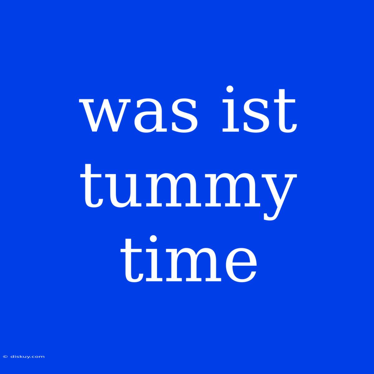 Was Ist Tummy Time