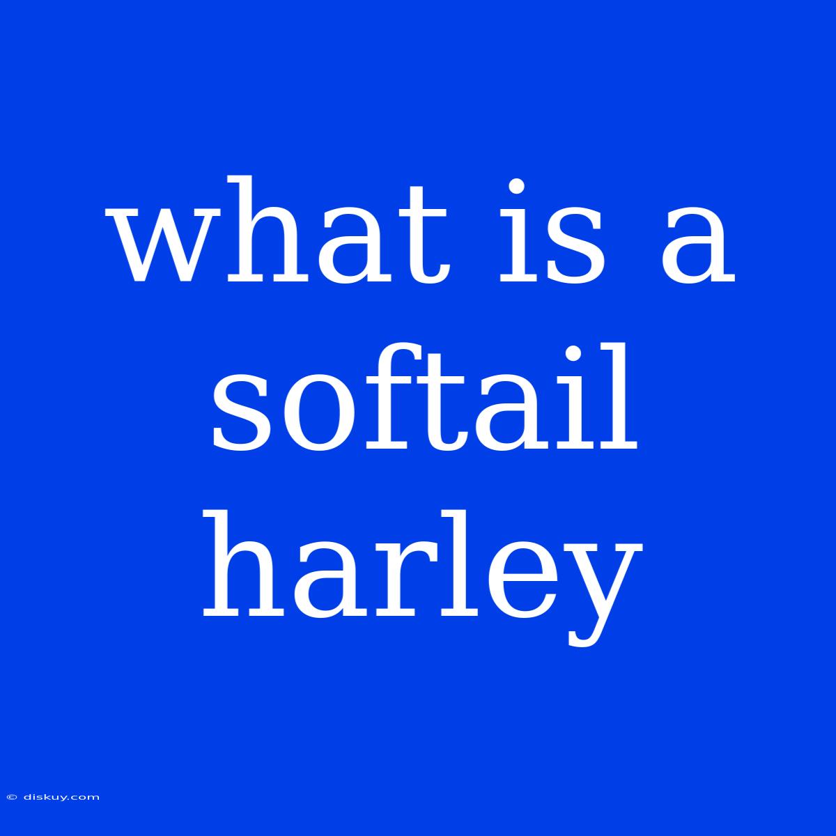 What Is A Softail Harley