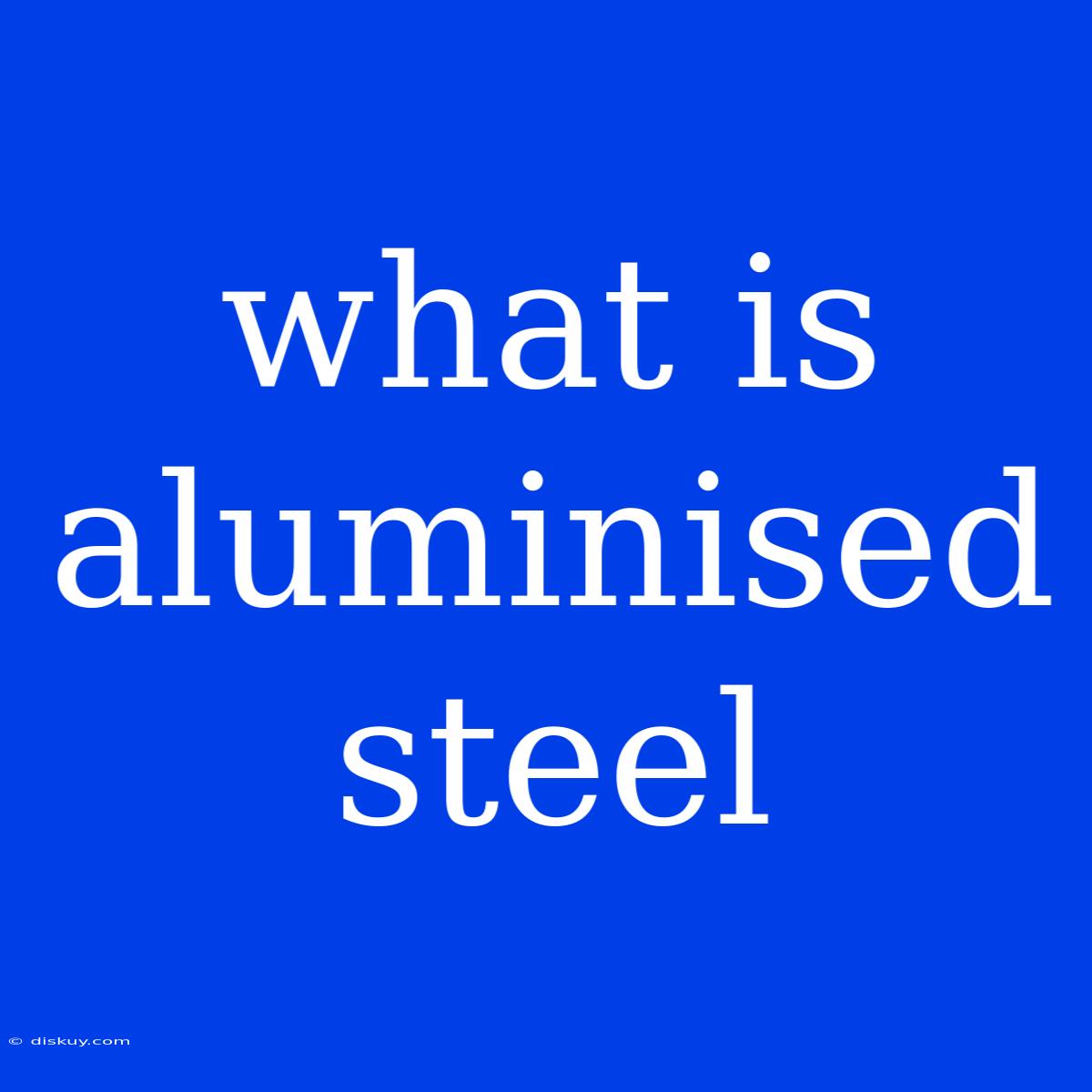 What Is Aluminised Steel