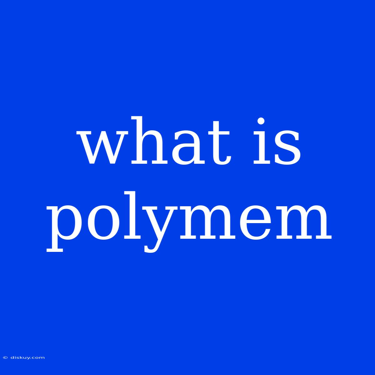 What Is Polymem